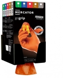 Manusi nitril nepudrate Gogrip Mercator, portocaliu, one by one 100 manusi/cutie